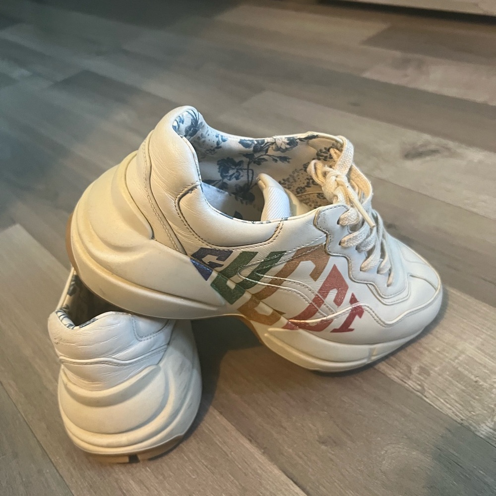 Gucci Cream and Multicolor Sneakers